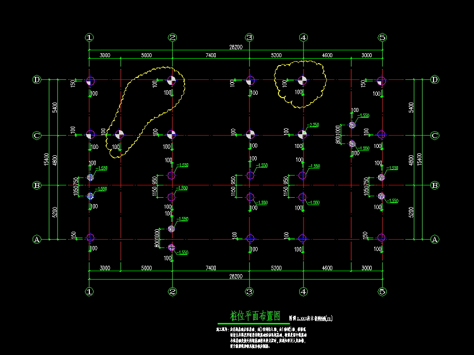 二层框架结构比赛急救楼结构施工图纸
