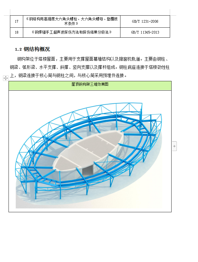 铜陵雨润国际广场屋顶钢构架施工方案 61P