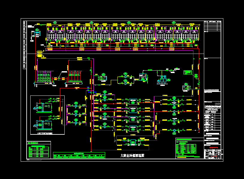 五层暖通空调机房大样图纸