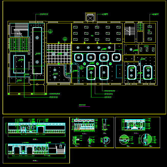 运动场主席台雨蓬钢结构施工图纸