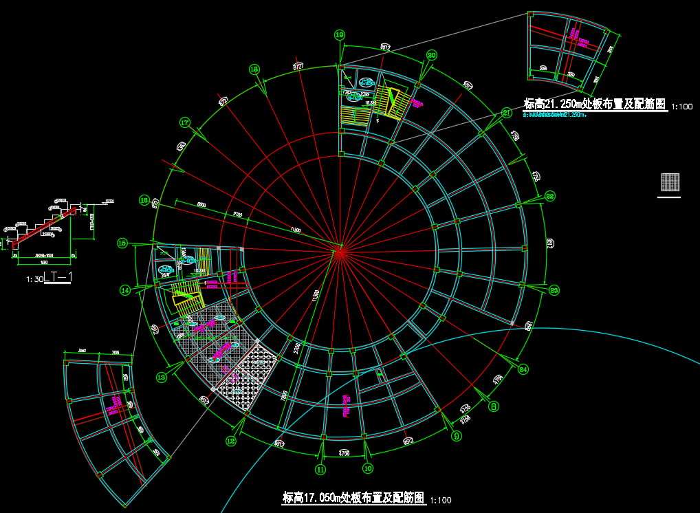 四层框架结构服务中心结构施工图纸(含招标文件)