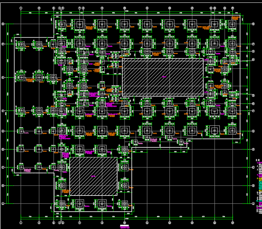 五层框架结构教学楼结构施工图纸(含建筑、水暖电)