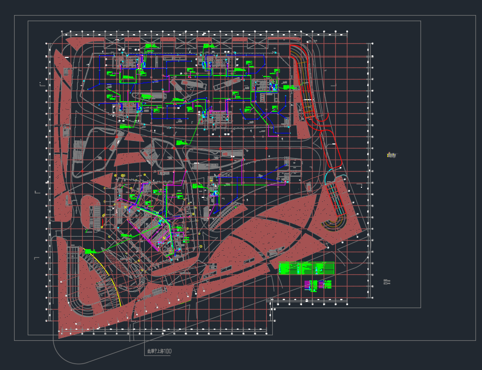 九层航空服务中心X地块电气施工图纸