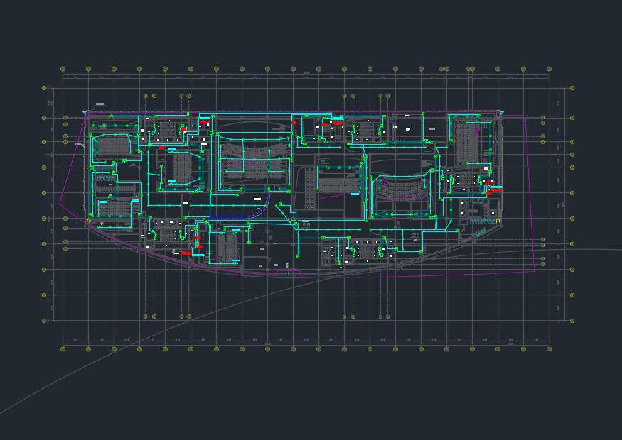 九层航空服务中心X地块电气施工图纸