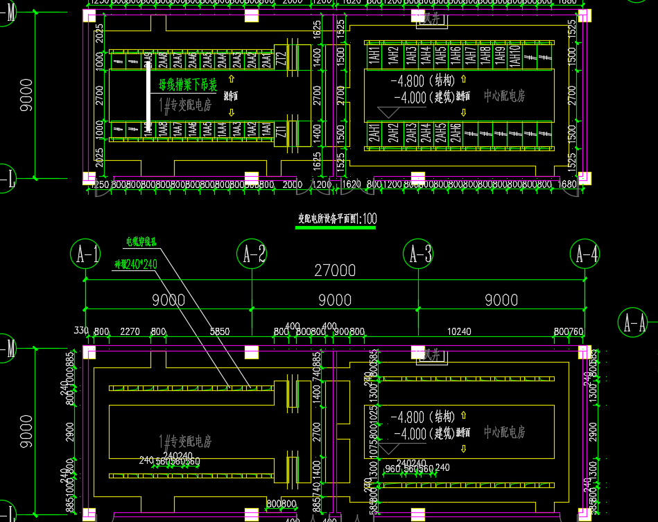 四层商业建筑电气施工图纸
