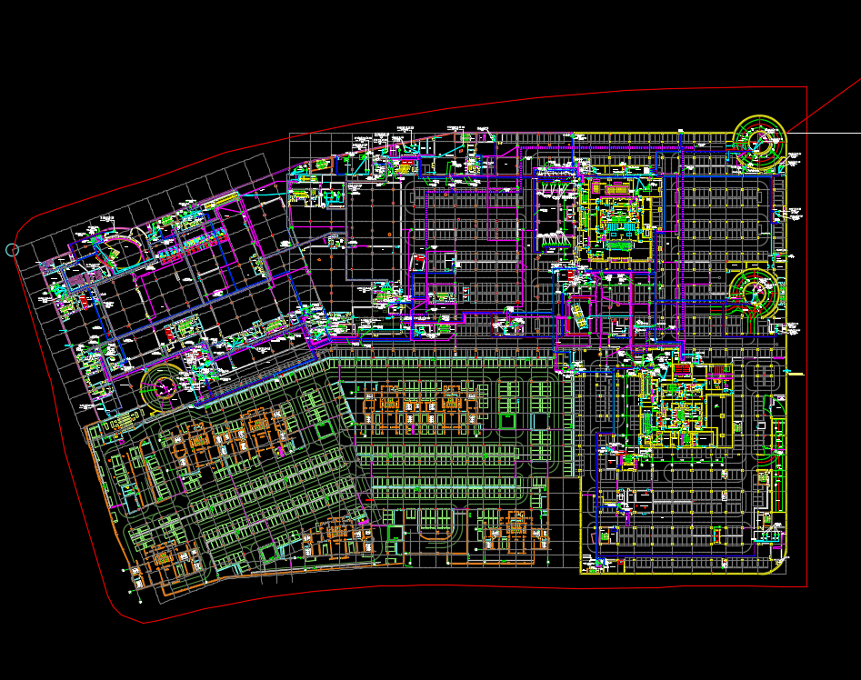 五十一层钢结构框架+核心筒结构综合楼电气施工图纸