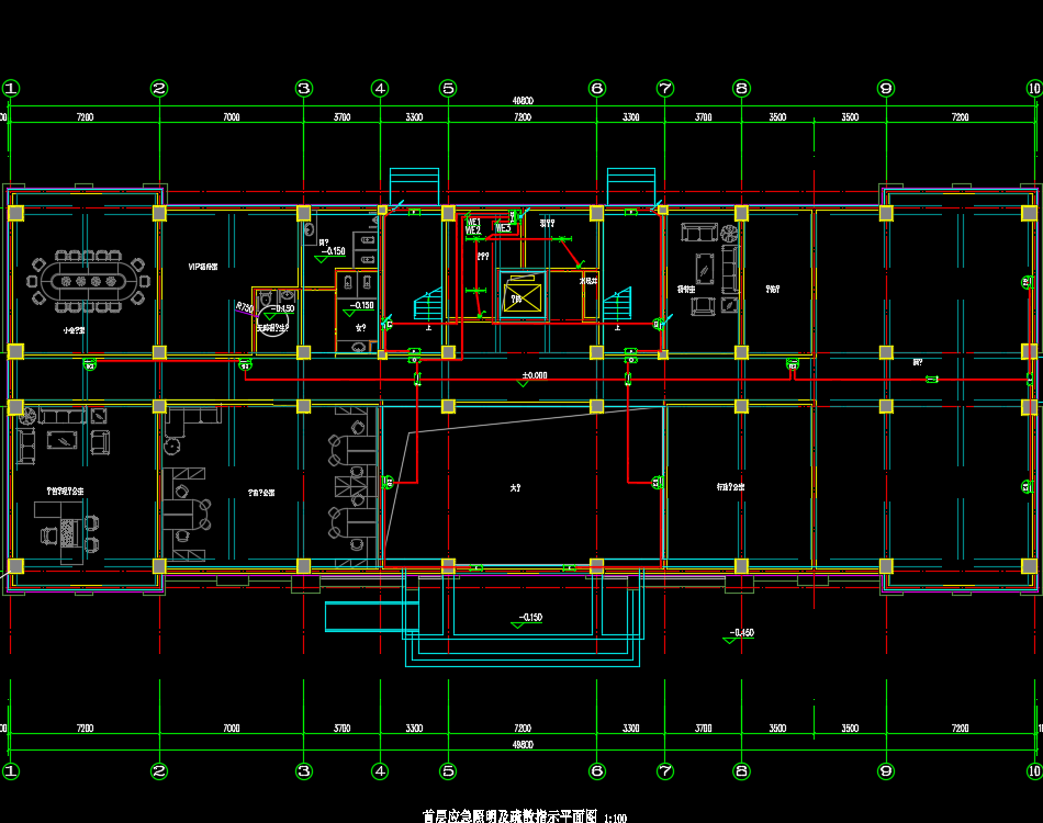 六层框架结构办公楼电气施工图纸