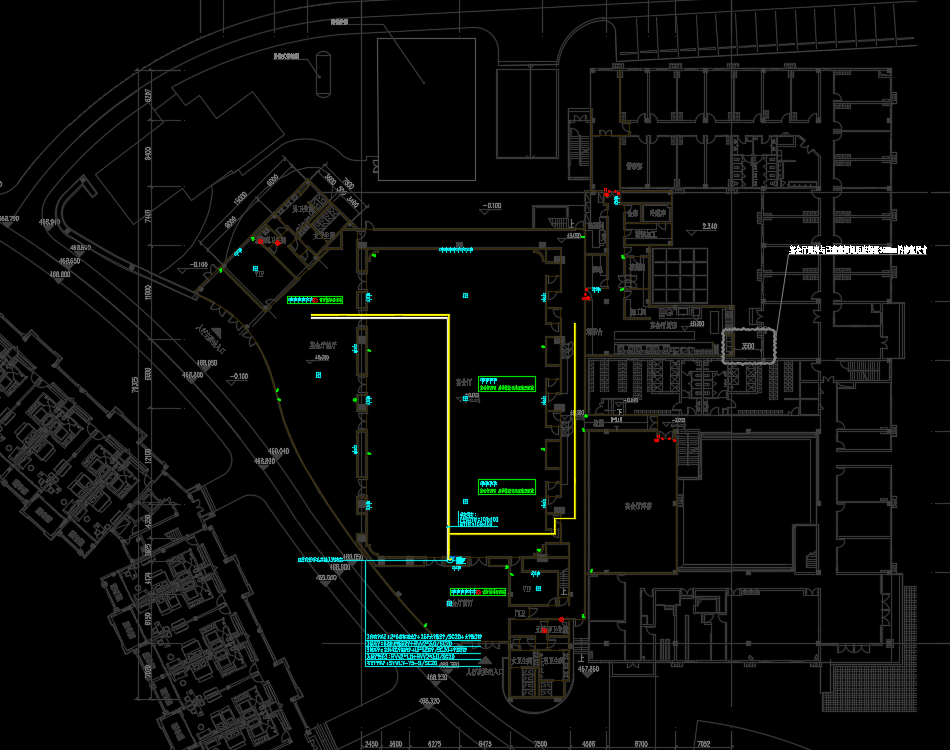 某酒店新增宴会厅及客房电气施工图纸(含计算书)