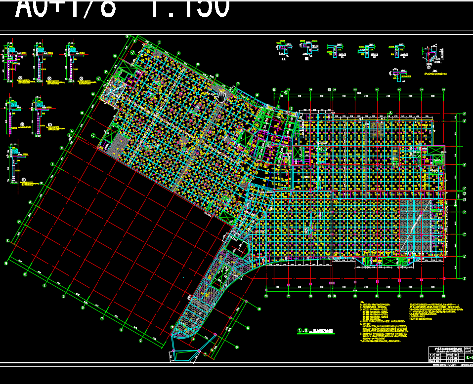 某医院新院区全专业施工图纸 第一部份(建筑、结构、给排水)