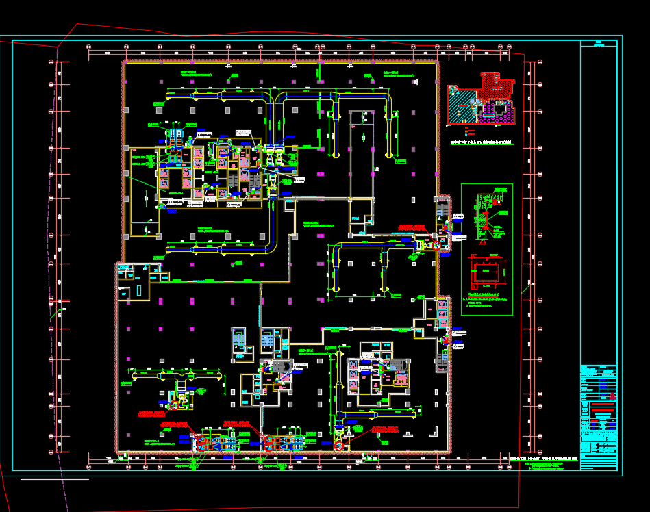 会展总部基地项目人防通风施工图纸
