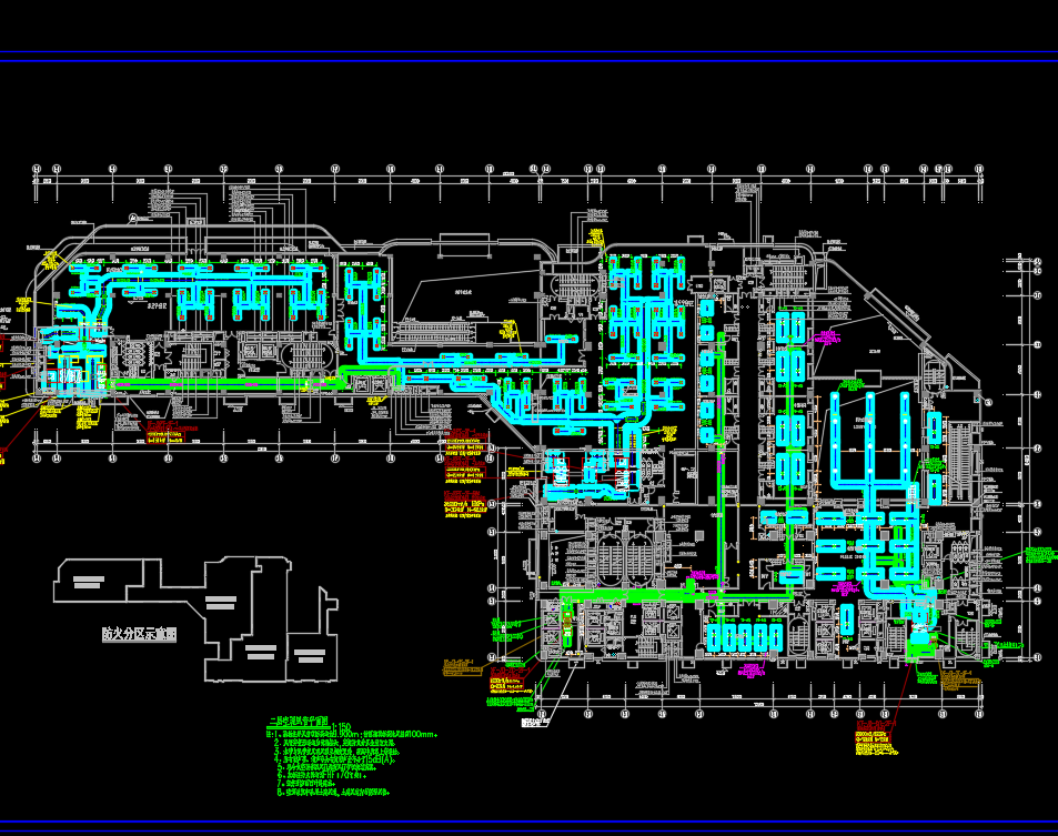 超高层酒店机电施工图纸(水电暖)