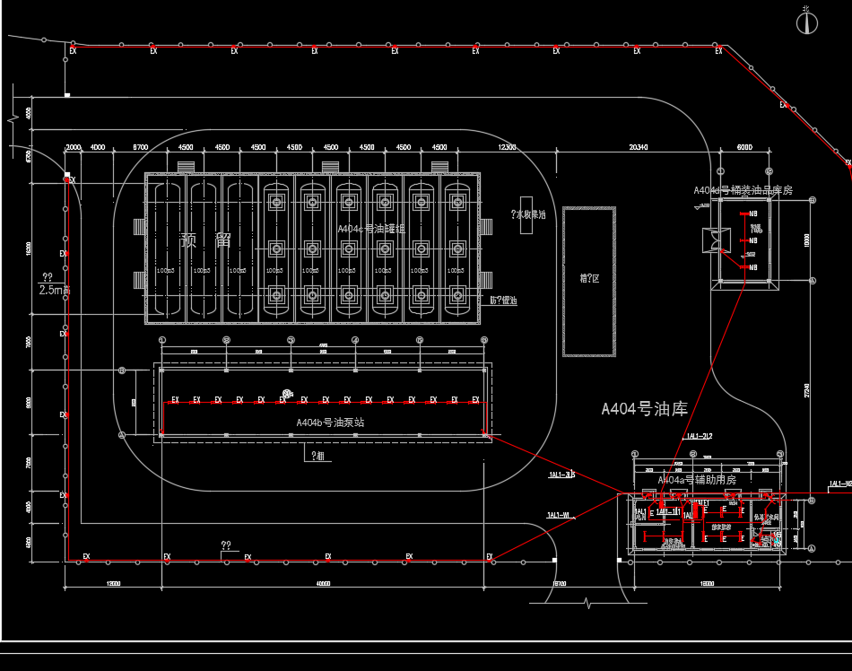 1500平油库电气施工图纸(强电弱电)
