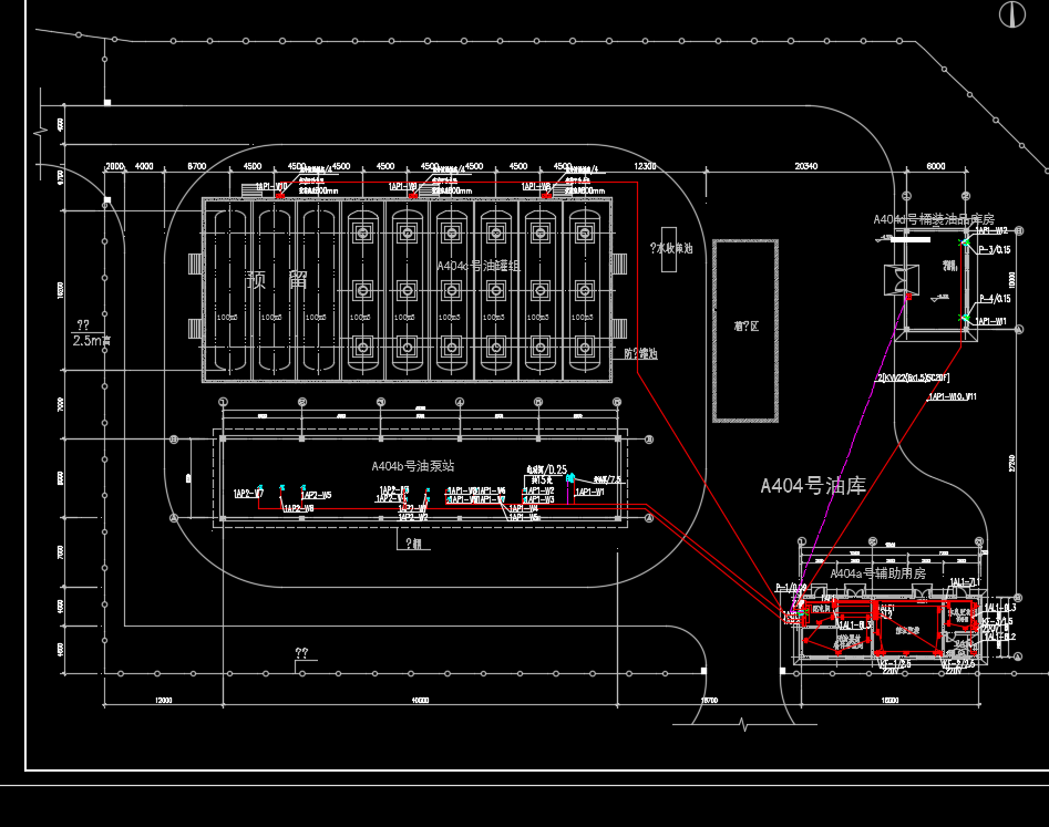 1500平油库电气施工图纸(强电弱电)