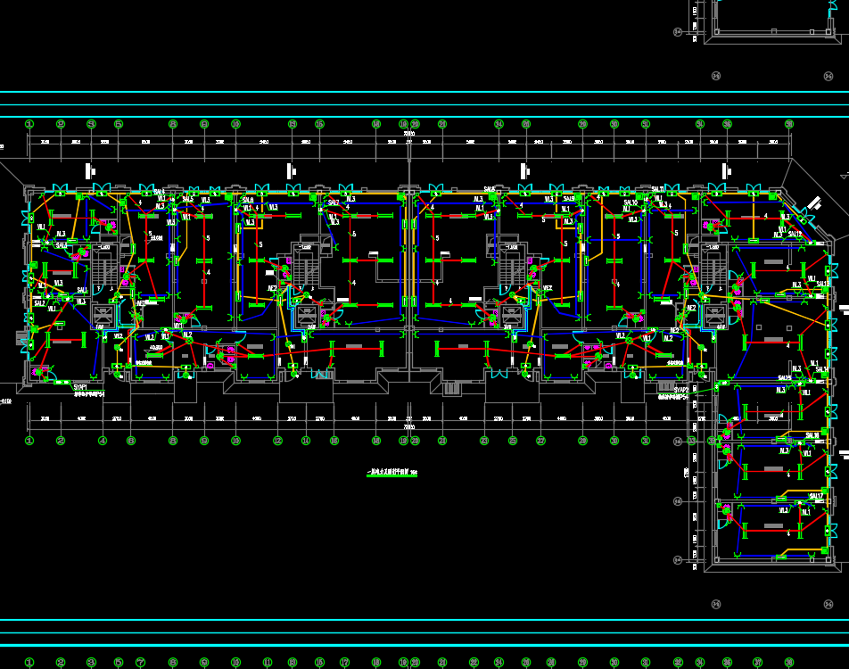 九层框架剪力墙结构住宅及配套底商电气施工图纸