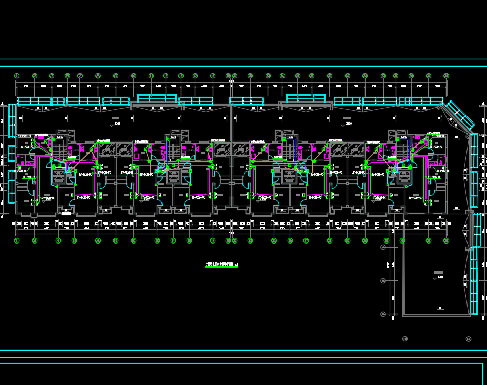 九层框架剪力墙结构住宅及配套底商电气施工图纸