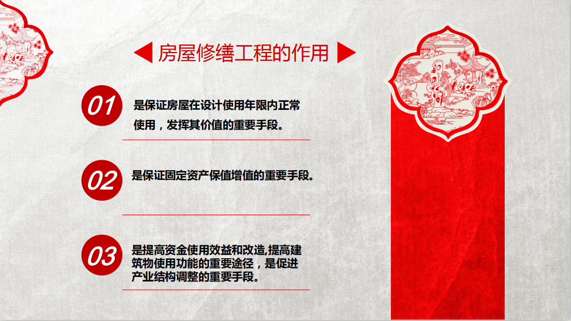 浅谈房屋修缮工程消耗量定额的编制 19P