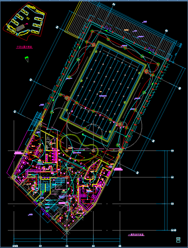 二层物业管理中心电气施工图纸