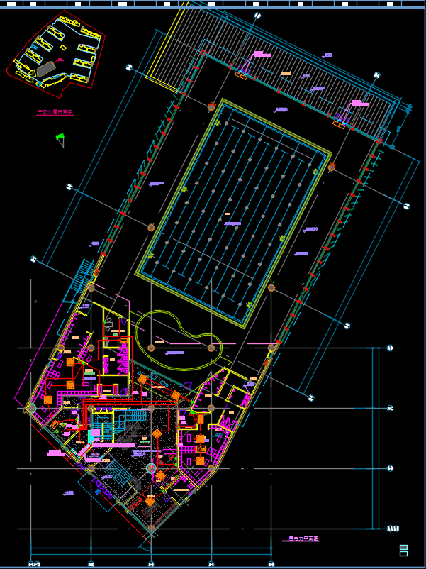 二层物业管理中心电气施工图纸