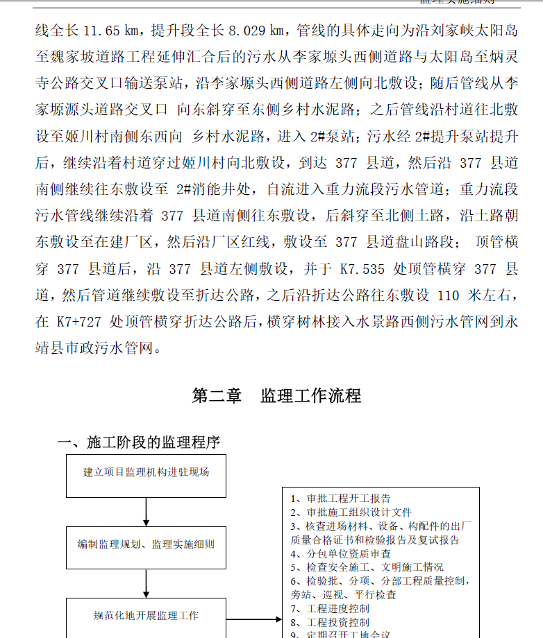 污水处理,管网工程,污水工程,监理细则
