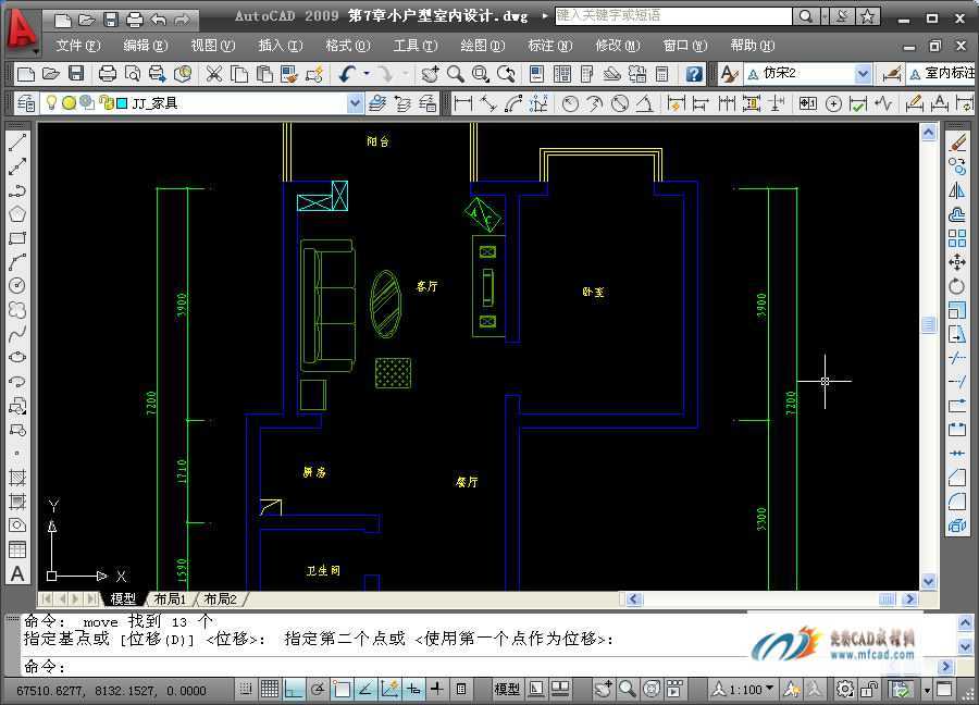 CAD���С���ͻ��ƿ���ƽ�沼��ͼ