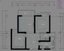 90�Oһ����סլ���巿����װ��ʩ��ͼֽ����Ч��ͼ��