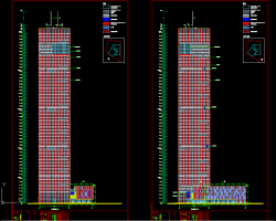 55�㳬�߲��Ͳ�ṹ��ҵ�칫�ۺ�¥ȫ��ʩ��ͼֽ�������ṹ��������һ����