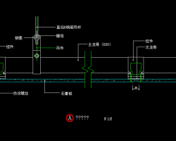 上人、不上人轻钢龙骨吊顶节点详图