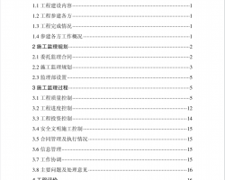 小(一)型水库除险加固工程监理工作总结PDF 20P