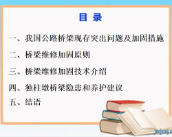 桥梁加固新技术及独柱墩桥梁隐患和养护 90P