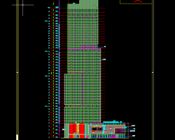 46层超高层办公综合体建筑施工图纸