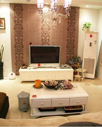 田园风格客厅电视背景墙 你会感觉到安逸 田园风格客厅电视背景墙 你会感觉到安逸